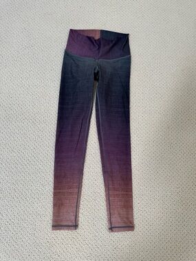 Ombre Purple to Rust Seamless Leggings